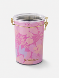 Tarrito almacenador Flor Rosa