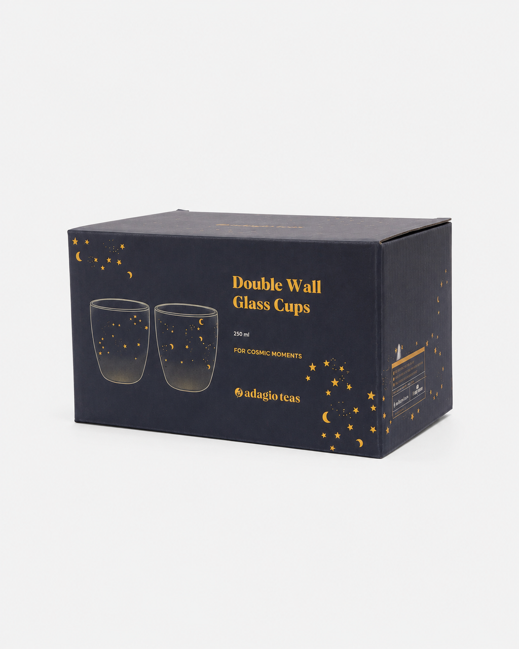 Set vasos doble vidrio - Estrellas azules
