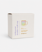 Taza doble vidrio iridiscente