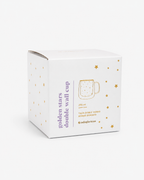Taza Doble Vidrio Estrellas Doradas