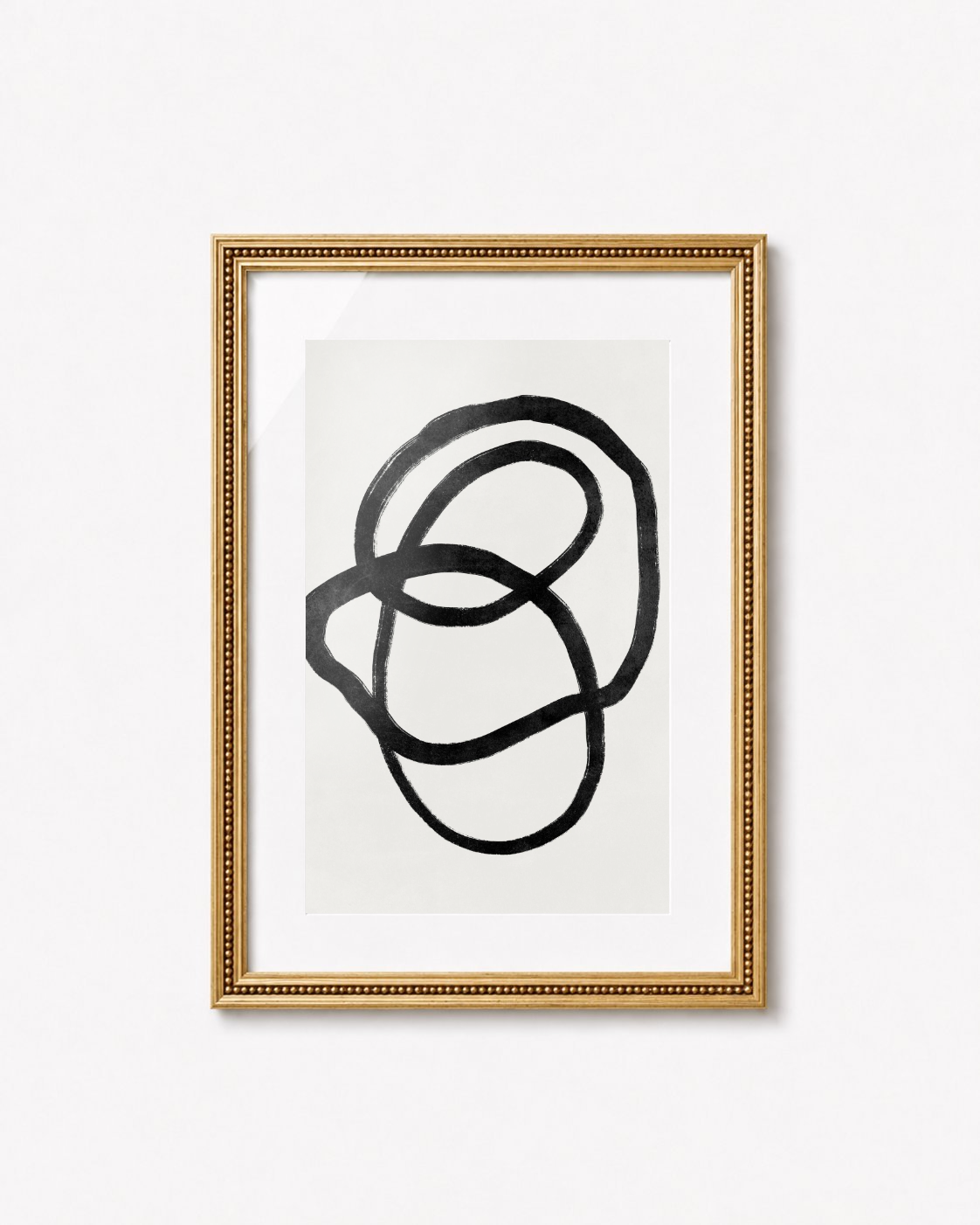 Cuadros conjunto abstracto black lines
