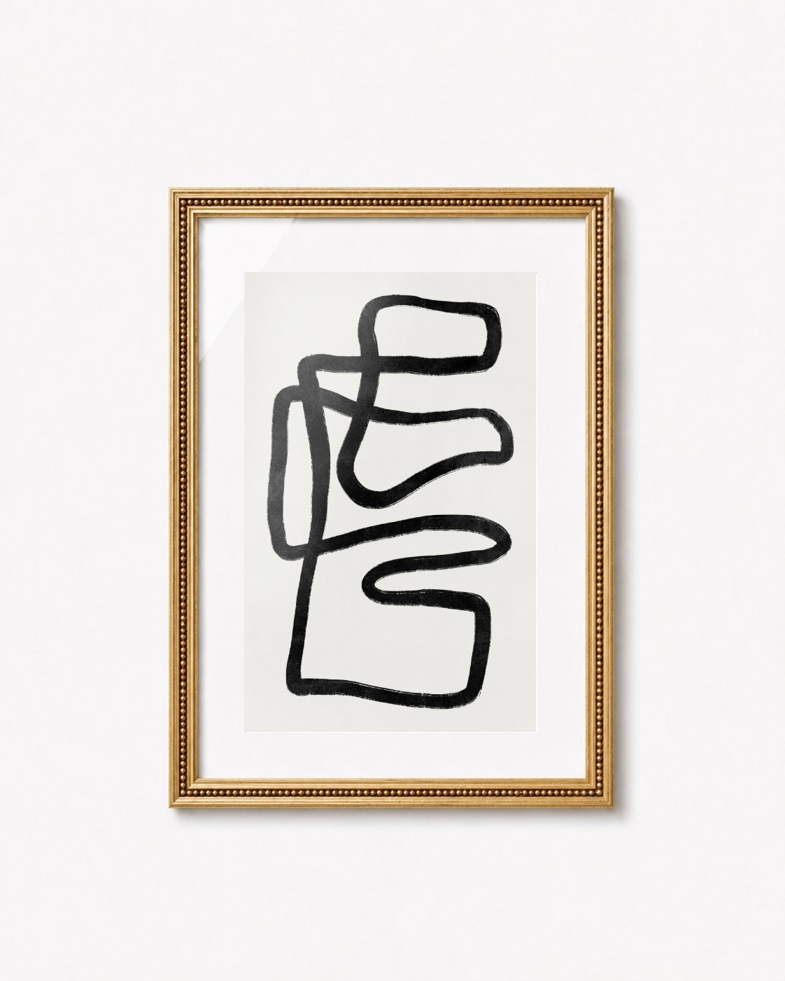 Cuadros conjunto abstracto black lines