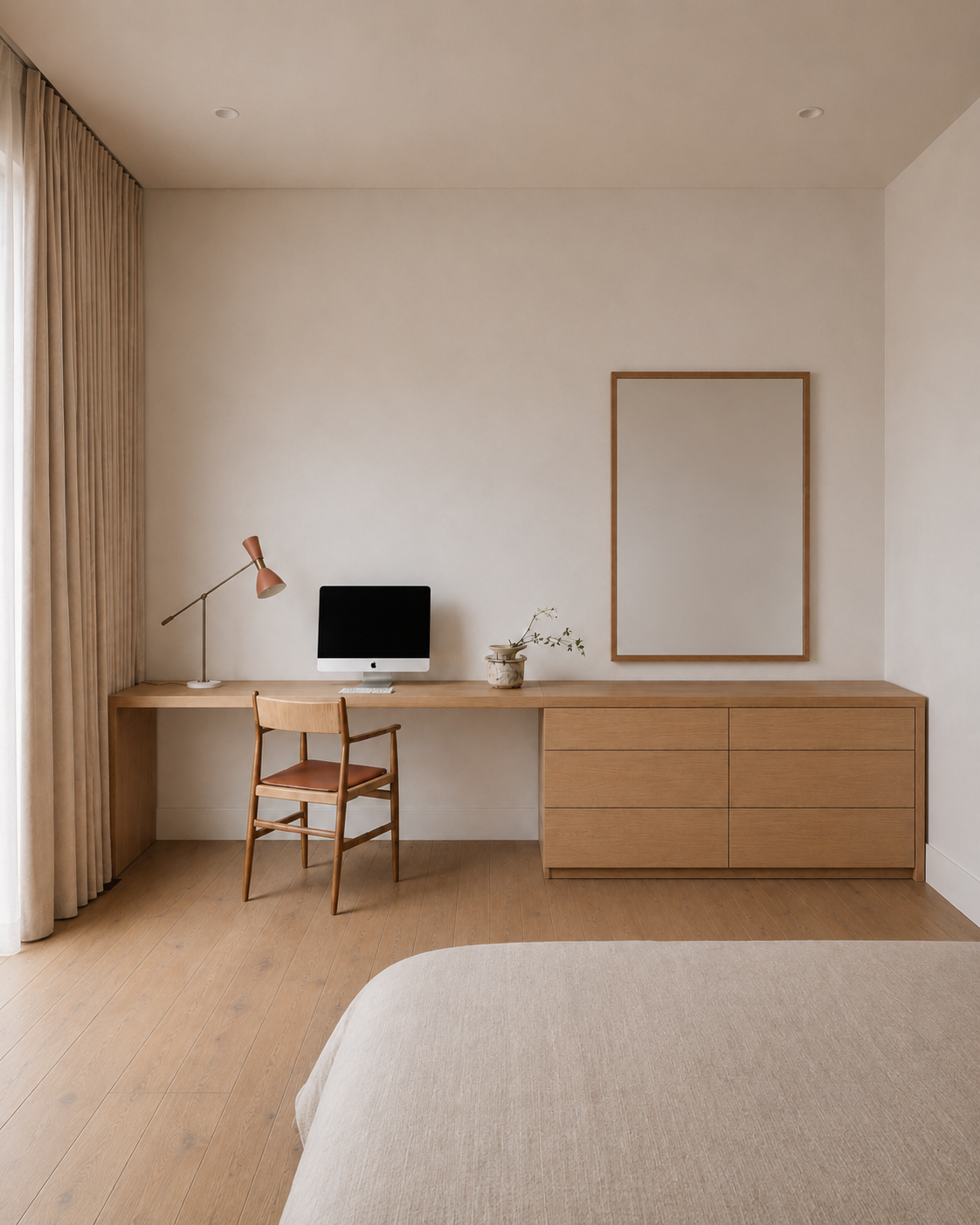 Mueble a medida - Cajonera con escritorio Integrado