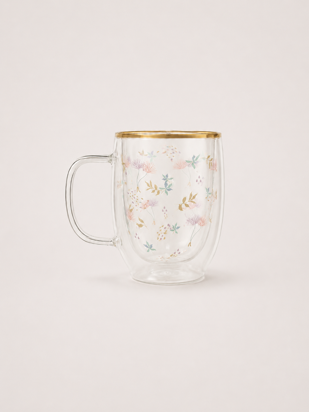 Taza doble vidrio windflower