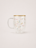 Taza doble vidrio windflower