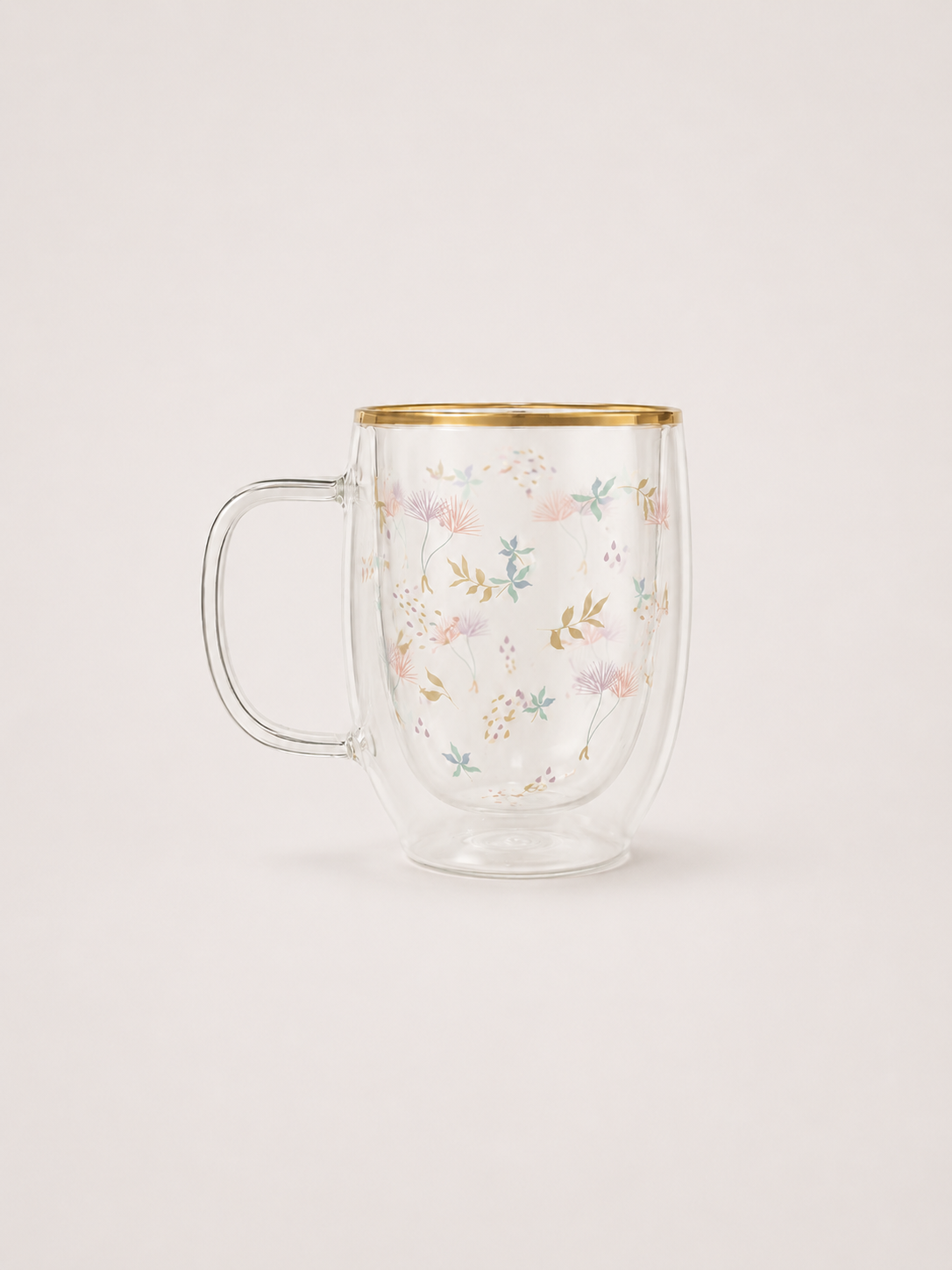 Taza doble vidrio windflower